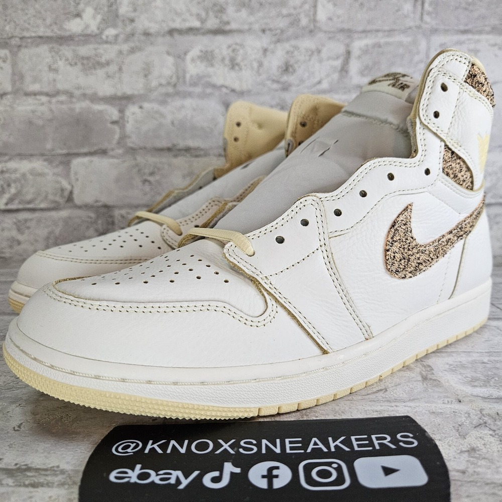 Nike Air Jordan 1 Retro Hi OG Craft Sail Vanilla FD8631-100 Mens Size 11.5